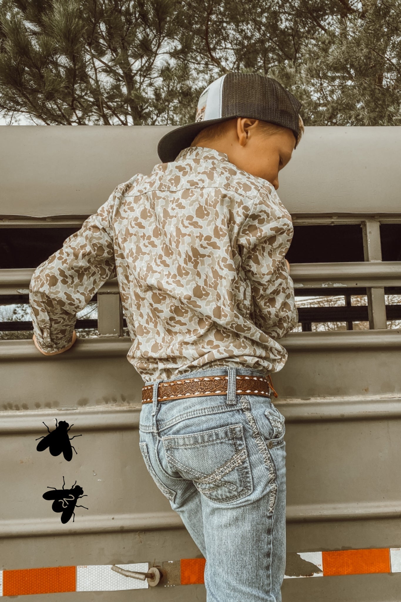 COWBOY CAMO L/S [KIDS]