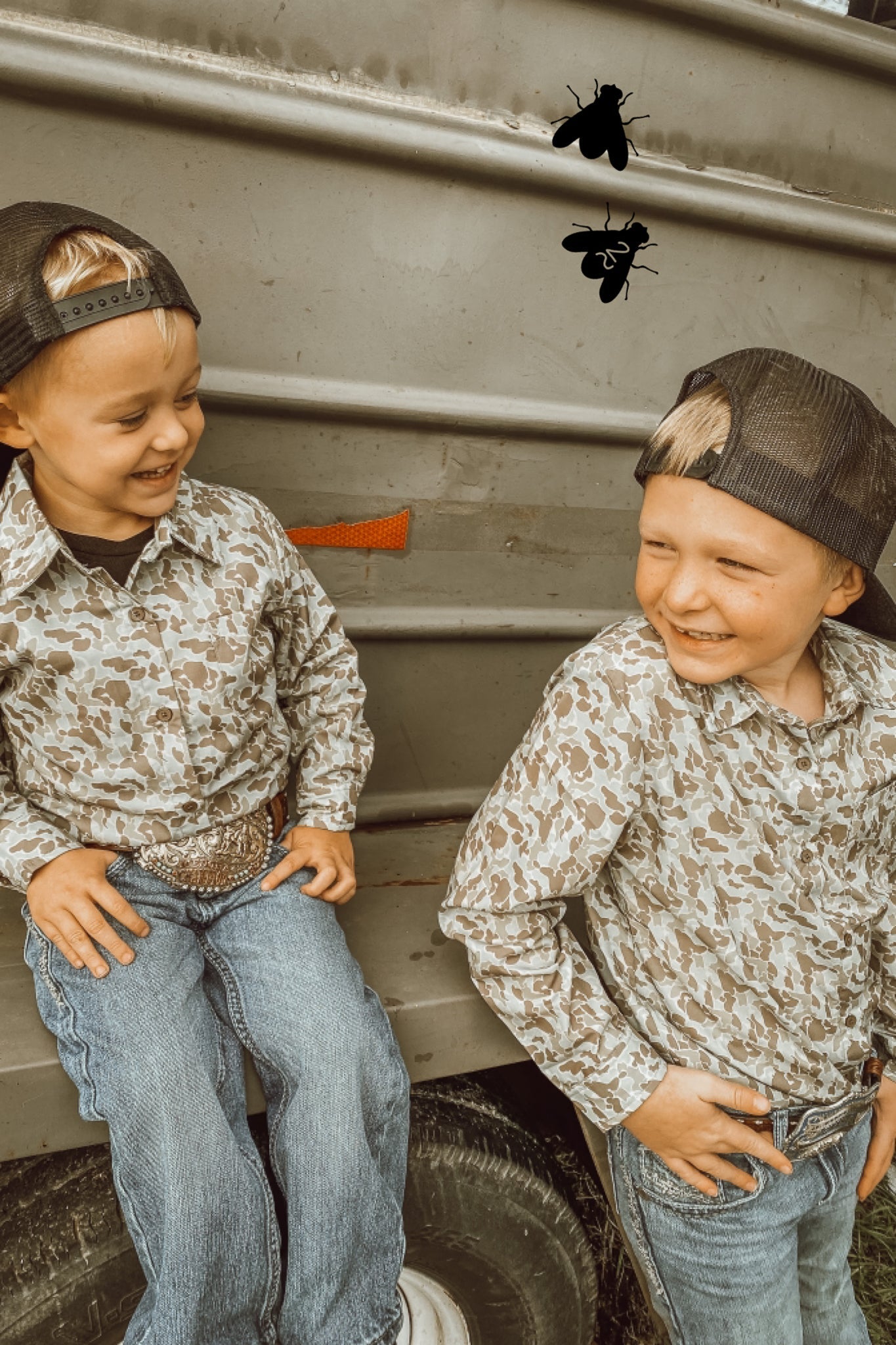 COWBOY CAMO L/S [KIDS]